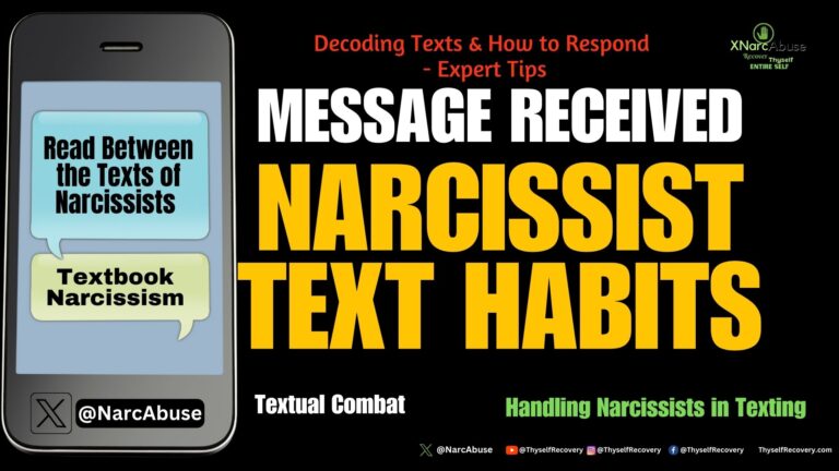 Narcissist Text Habits #XNarcAbuse ThyselfRecovery (1)