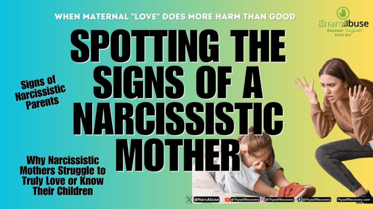 Narcissistic Mother Traits- Signs - How to Cope and Deal #XNarcAbuse ThyselfRecovery (1)