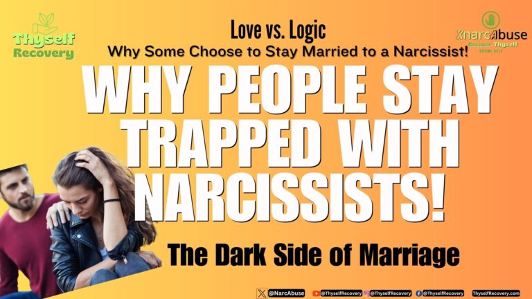 Why stay married to a narcissist XNarcAbuse ThyselfRecovery